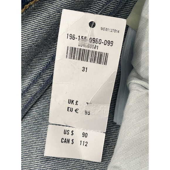 COPY - NWT Abercrombie & Fitch The 90s Straight Ultra High Rise 31, 12 R Distre… - Picture 6 of 13